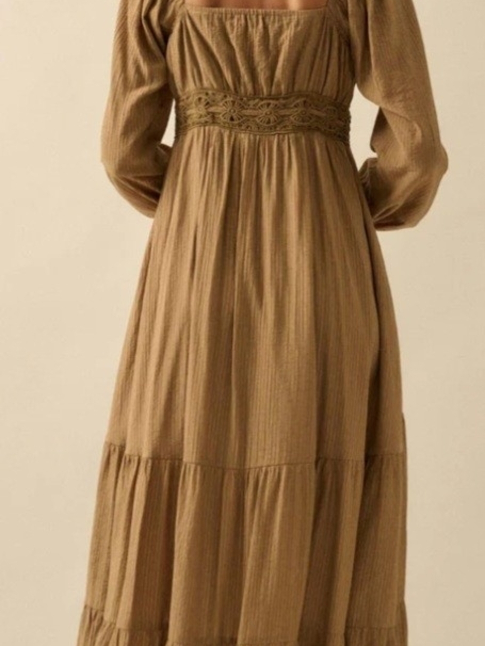 Love Song Striped Button-Front Tiered Maxi Dress - Picture 2 of 6